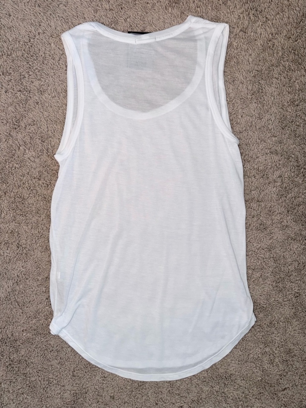 ATM Anthony Thomas Melillo White Scoop Neck Tank Top - Picture 9 of 10